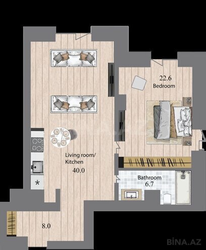 Продаётся 2-комн. новостройка 92.6 м², пос. Sea Breeze, photo 7 from 8