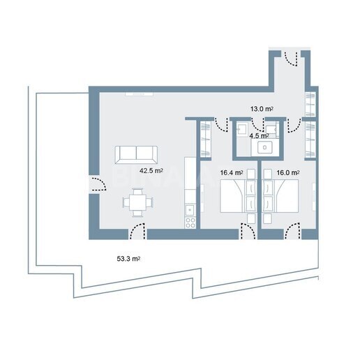 Продаётся 3-комн. новостройка 158 м², пос. Sea Breeze, photo 8 from 9