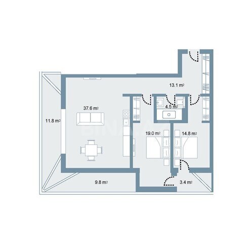 Продаётся 3-комн. новостройка 131.9 м², пос. Sea Breeze, photo 8 from 9