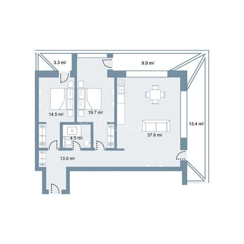 Satılır 3 otaqlı yeni tikili 133.6 m², Sea Breeze q., photo 8 from 9