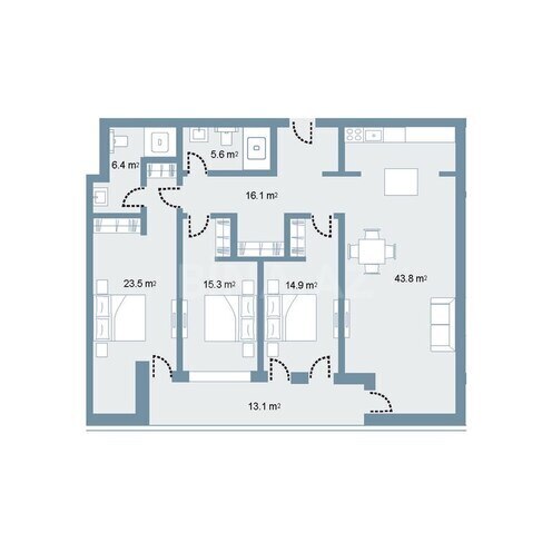 Продаётся 4-комн. новостройка 161 м², пос. Sea Breeze, photo 9 from 10