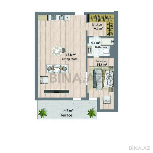 Satılır 2 otaqlı yeni tikili 101 m², Sea Breeze q., photo 9 from 10