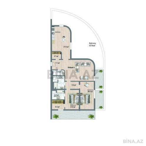 Satılır 3 otaqlı yeni tikili 290.8 m², Sea Breeze q., photo 9 from 10