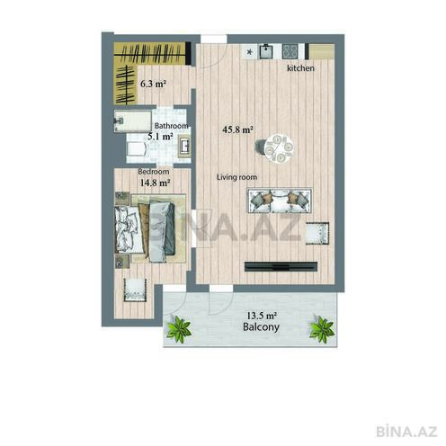 Satılır 2 otaqlı yeni tikili 101.9 m², Sea Breeze q., photo 9 from 10