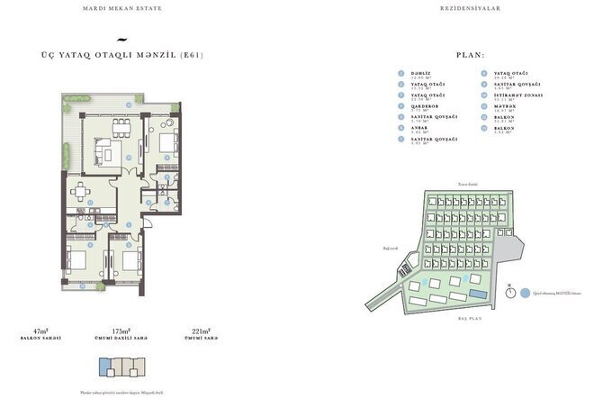 Satılır 3 otaqlı yeni tikili 221 m², Mərdəkan q., photo 5 from 7