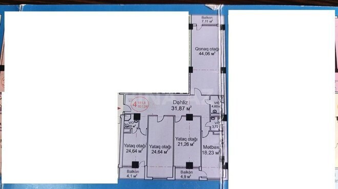Продаётся 4-комн. новостройка 182 м², Насиминский  р., photo 11 from 16