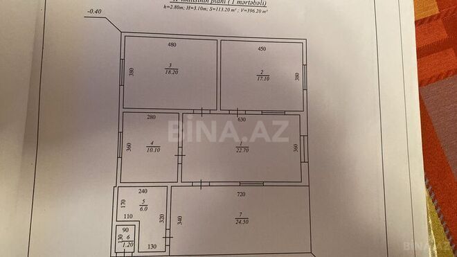 Satılır 3 otaqlı həyət evi/bağ evi 75 m², Əmircan q., photo 6 from 10