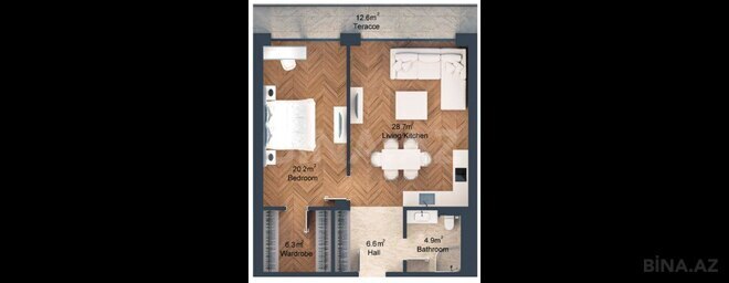 Satılır 2 otaqlı yeni tikili 91.9 m², Sea Breeze q., photo 9 from 10