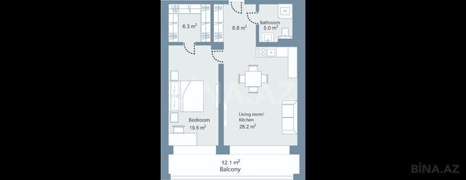 Satılır 2 otaqlı yeni tikili 95.3 m², Sea Breeze q., photo 7 from 8