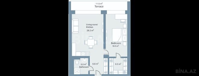 Satılır 2 otaqlı yeni tikili 93.9 m², Sea Breeze q., photo 7 from 8
