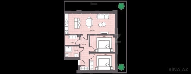 Satılır 3 otaqlı yeni tikili 133.7 m², Sea Breeze q., photo 9 from 10