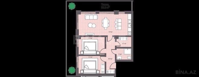 Satılır 3 otaqlı yeni tikili 131.2 m², Sea Breeze q., photo 9 from 10