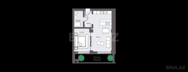 Satılır 2 otaqlı yeni tikili 78.4 m², Sea Breeze q., photo 9 from 10