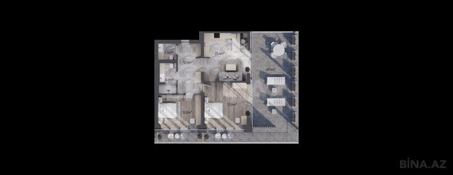 Satılır 3 otaqlı yeni tikili 169.6 m², Sea Breeze q., photo 7 from 8