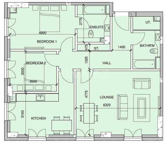 Satılır 3 otaqlı yeni tikili 112.6 m², Ağ şəhər q., photo 8 from 9