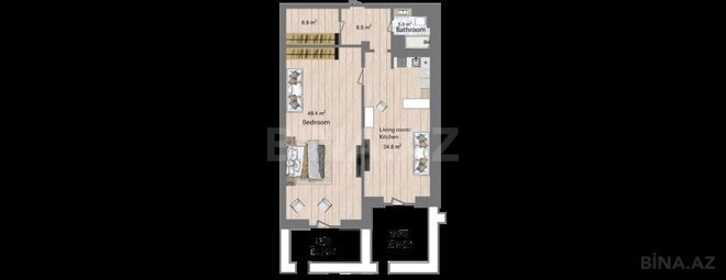 Продаётся 2-комн. новостройка 152.5 м², пос. Sea Breeze, photo 7 from 8