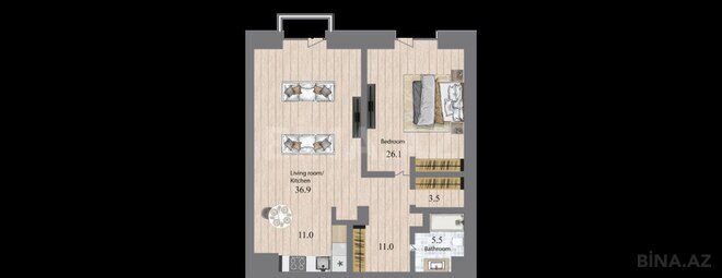 Продаётся 2-комн. новостройка 110.9 м², пос. Sea Breeze, photo 7 from 8