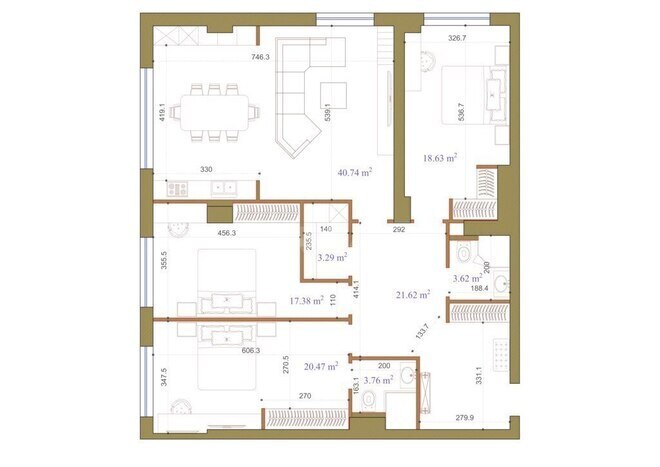 Продаётся 4-комн. новостройка 148 м², м. 28 мая, photo 3 from 8