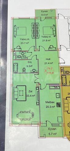 Продаётся 3-комн. новостройка 146 м², м. Нариман Нариманов, photo 3 from 10
