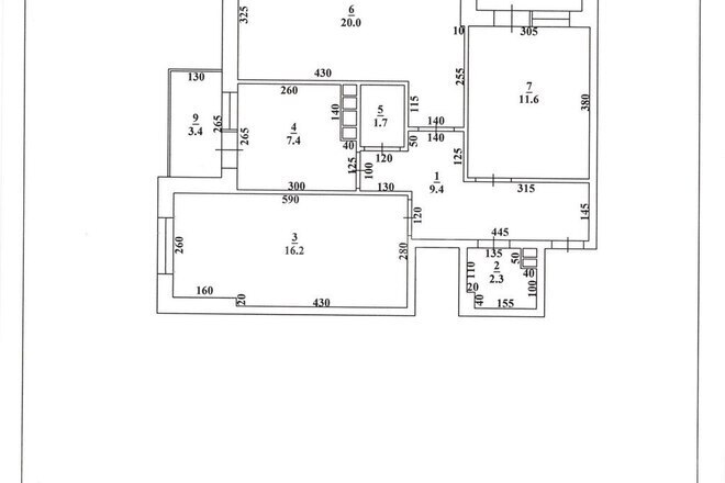Abşeron rayon - Yeni Yaşayış Kompleksi yaşayış kompleksi, mənzilin planı - 3-otaqlı, 70.6 m²