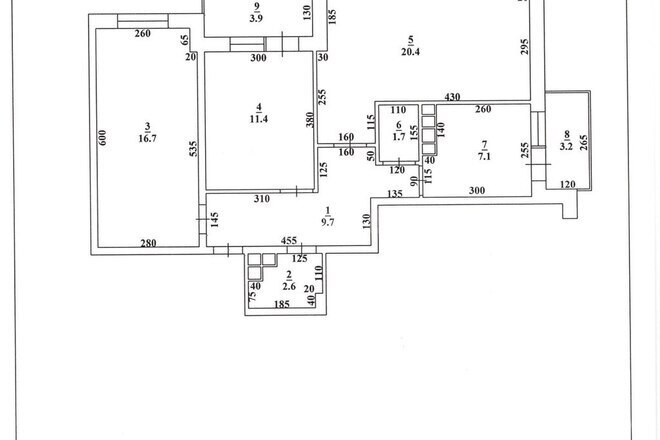 Abşeron rayon - Yeni Yaşayış Kompleksi yaşayış kompleksi, mənzilin planı - 3-otaqlı, 71.8 m²