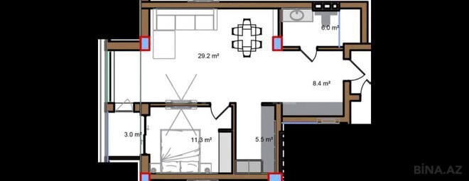 Satılır 2 otaqlı yeni tikili 75.1 m², Sea Breeze q., photo 8 from 9