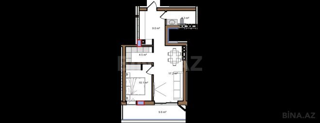 Satılır 2 otaqlı yeni tikili 67.3 m², Sea Breeze q., photo 8 from 9