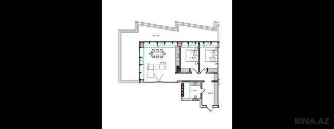 Satılır 3 otaqlı yeni tikili 145.1 m², Sea Breeze q., photo 8 from 9