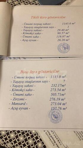 Satılır 7 otaqlı həyət evi/bağ evi 1 145 m², Novxanı q., photo 28 from 30