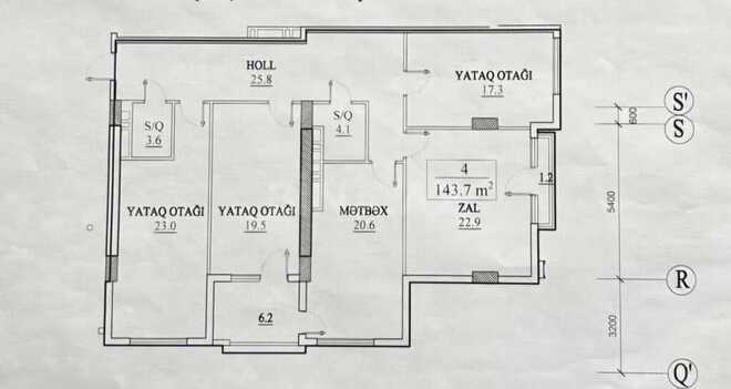 Продаётся 4-комн. новостройка 144 м², м. Нариман Нариманов, photo 10 from 14