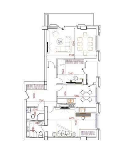 Продаётся 3-комн. новостройка 117 м², м. Низами, photo 5 from 9