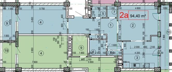 Satılır 2 otaqlı yeni tikili 94 m², Elmlər Akademiyası m., photo 6 from 7