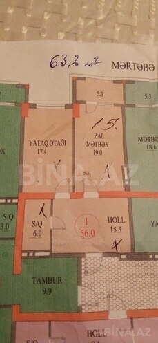Продаётся 2-комн. новостройка 55 м², м. Нариман Нариманов, photo 12 from 13