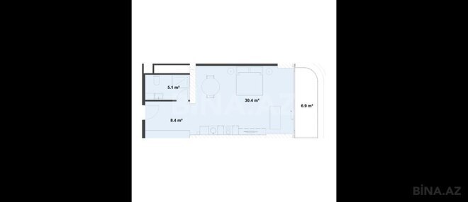 Satılır 1 otaqlı yeni tikili 59.4 m², Nardaran q., photo 8 from 9