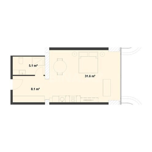 Satılır 1 otaqlı yeni tikili 52.7 m², Nardaran q., photo 8 from 9