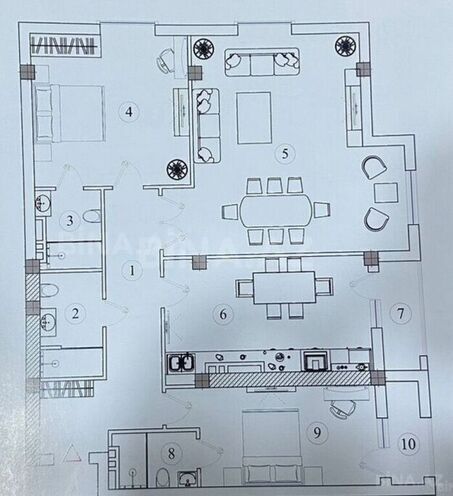 Продаётся 3-комн. новостройка 143 м², м. Гянджлик, photo 4 from 7