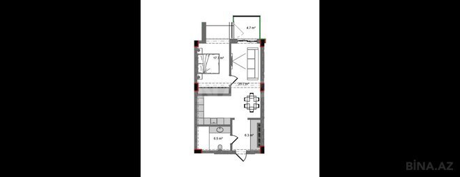 Продаётся 2-комн. новостройка 72.1 м², пос. Нардаран, photo 7 from 8