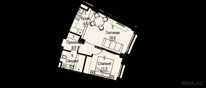 Satılır 2 otaqlı yeni tikili 62.6 m², Nardaran q., photo 9 from 10
