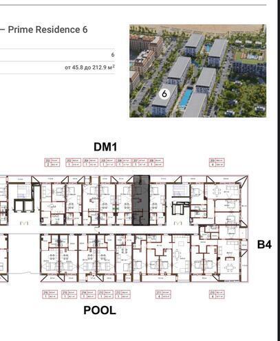 Продаётся 1-комн. новостройка 48 м², пос. Нардаран, photo 6 from 11