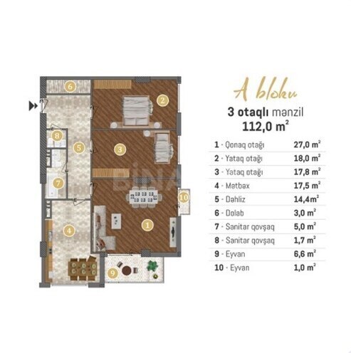 Продаётся 3-комн. новостройка 112 м², пос. 7-ой мкр, photo 24 from 25