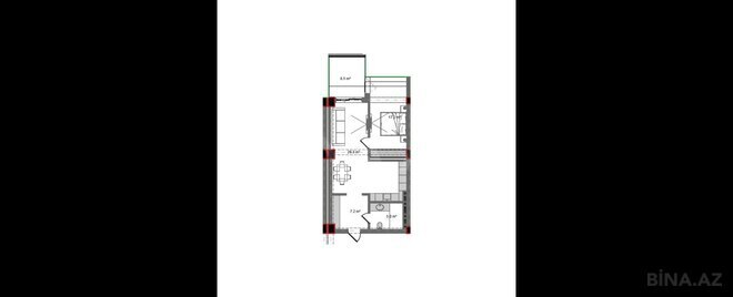 Продаётся 2-комн. новостройка 78.1 м², пос. Нардаран, photo 8 from 9