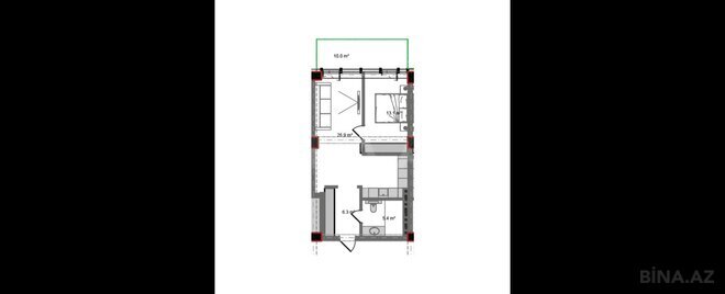 Продаётся 2-комн. новостройка 71.3 м², пос. Нардаран, photo 8 from 9