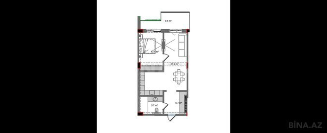Продаётся 2-комн. новостройка 72.5 м², пос. Нардаран, photo 8 from 9
