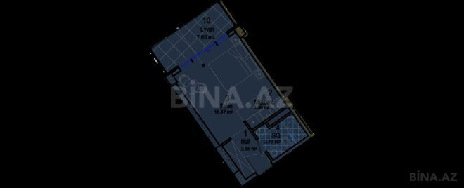 Satılır 1 otaqlı yeni tikili 40.8 m², Nardaran q., photo 9 from 10
