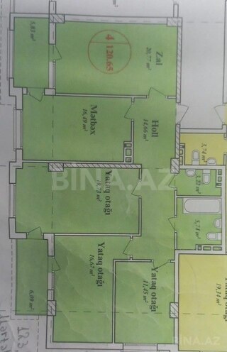 Satılır 4 otaqlı yeni tikili 121 m², Qara Qarayev m., photo 31 from 32