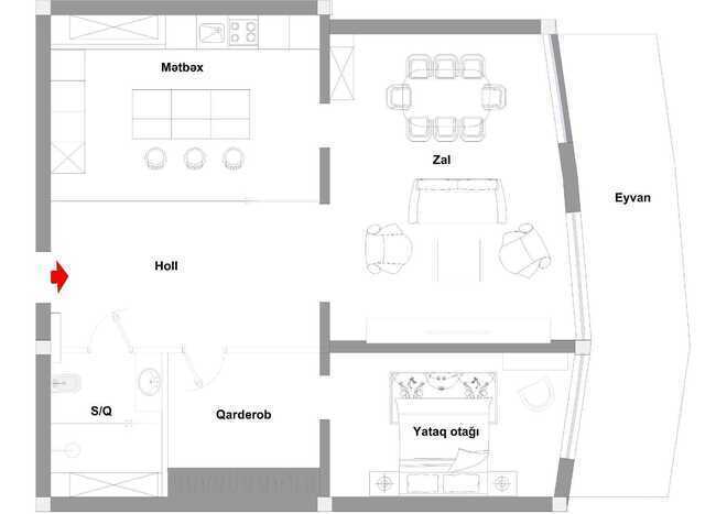 Satılır 2 otaqlı yeni tikili 120 m², Yasamal r., photo 19 from 20