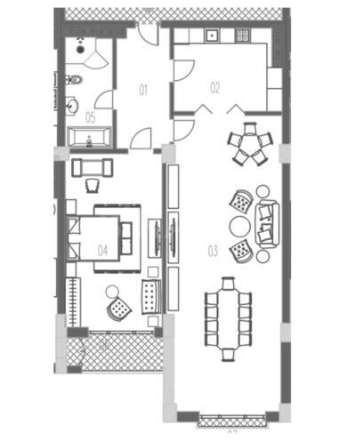 Продаётся 2-комн. новостройка 124.1 м², пос. Баилова, photo 7 from 8