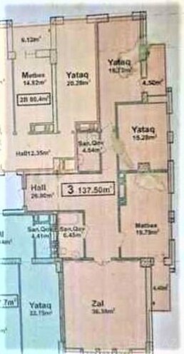 Satılır 3 otaqlı yeni tikili 138 m², Həzi Aslanov m., photo 3 from 16