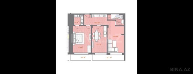 Satılır 3 otaqlı yeni tikili 134.4 m², Sea Breeze q., photo 8 from 9