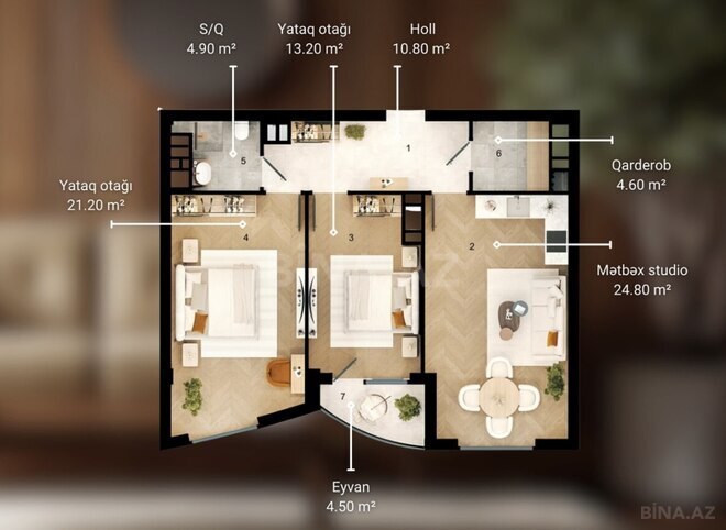 Продаётся 3-комн. новостройка 84 м², пос. Сарай, photo 4 from 11